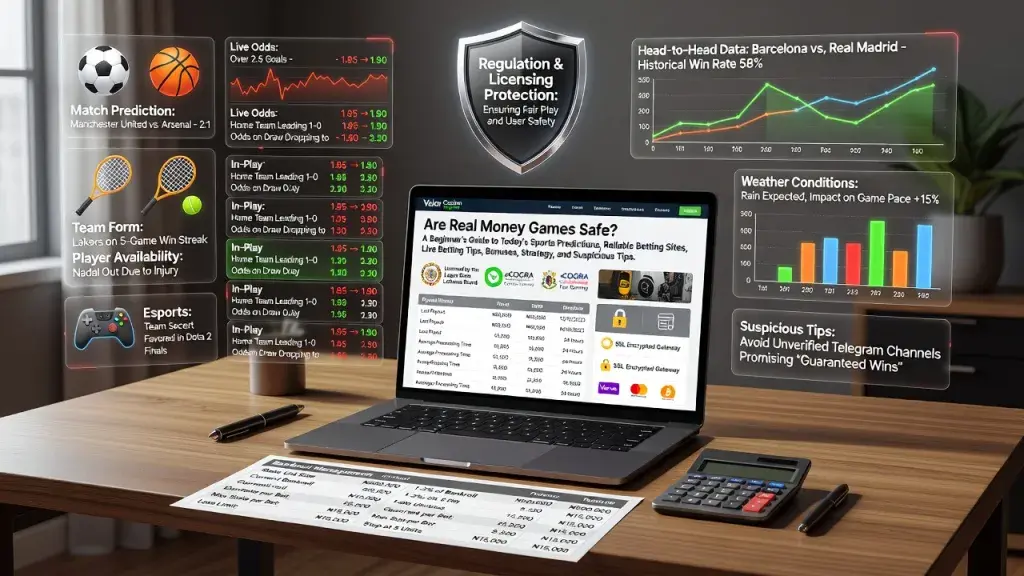 Are Real Money Games Safe? A Beginner's Guide to Today's Sports Predictions, Reliable Betting Sites, Live Betting Tips, Bonuses, Strategy, and Suspicious Tips